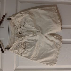 White denim vintage high waisted shorts